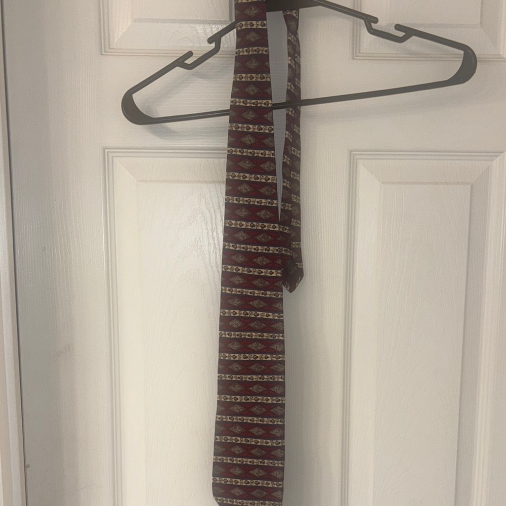 Bally Red and Gold Tie Accessories